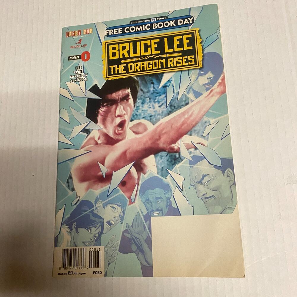 BRUCE LEE THE DRAGON RISES No 0 2016 Free Comic Book Day Darby Pop